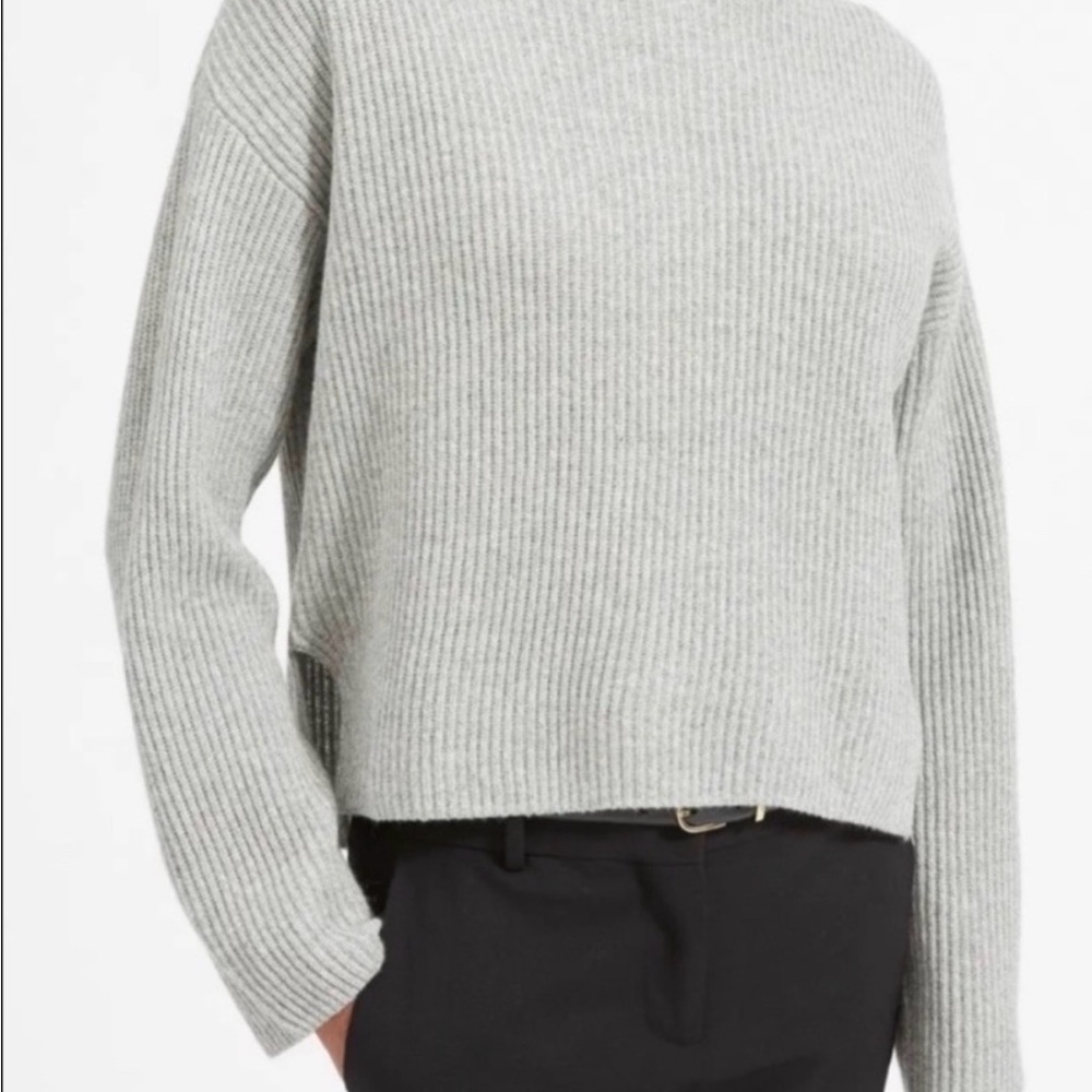 Everlane Cashmere Boatneck Grey Sweater
